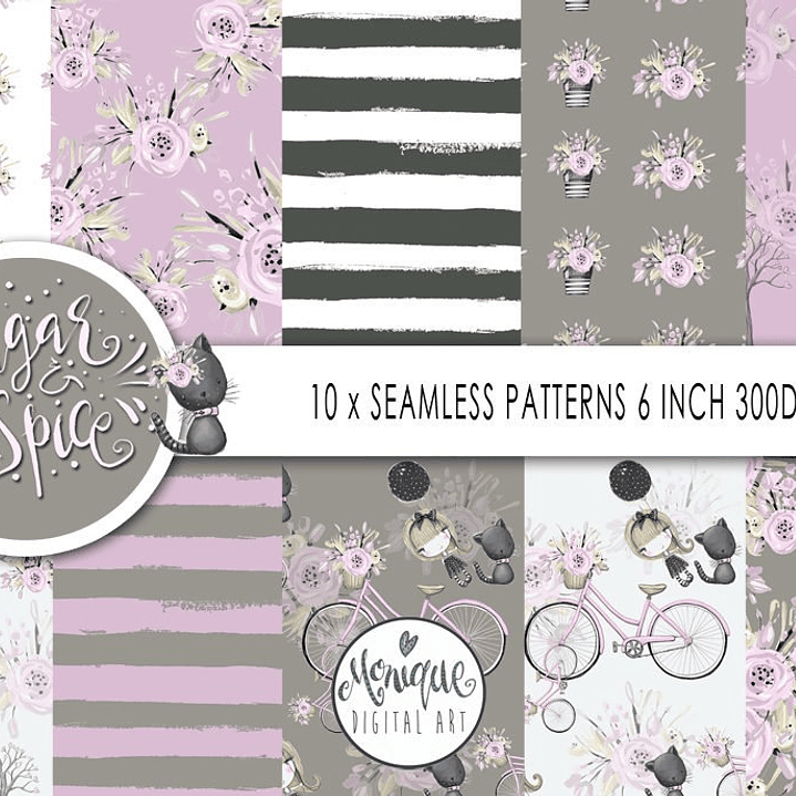 Kit Digital Papéis Rosas Doces  1