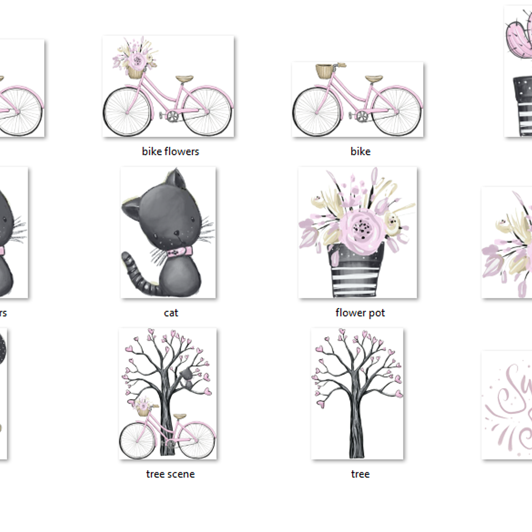 Kit Digital Menina Jardim Doce 2