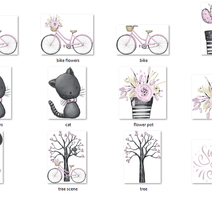 Kit Digital Menina Jardim Doce 2