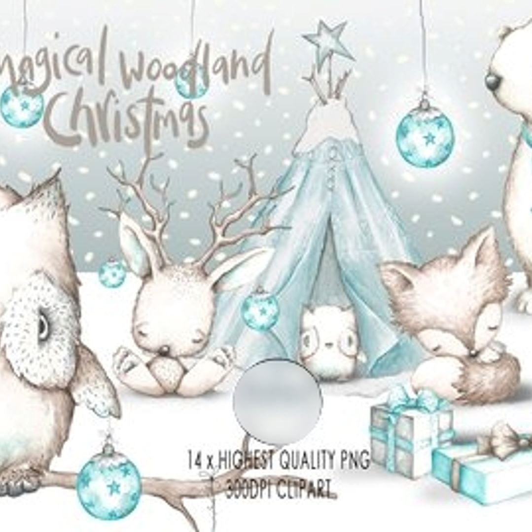 Kit Digital Floresta Branca  1