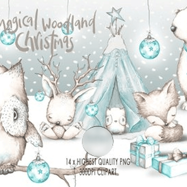 Kit Digital Floresta Branca  1