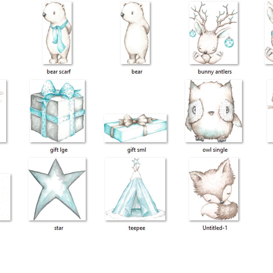 Kit Digital Floresta Branca  2