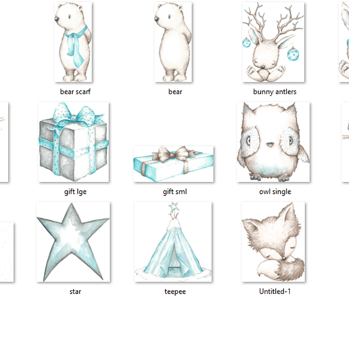 Kit Digital Floresta Branca  2