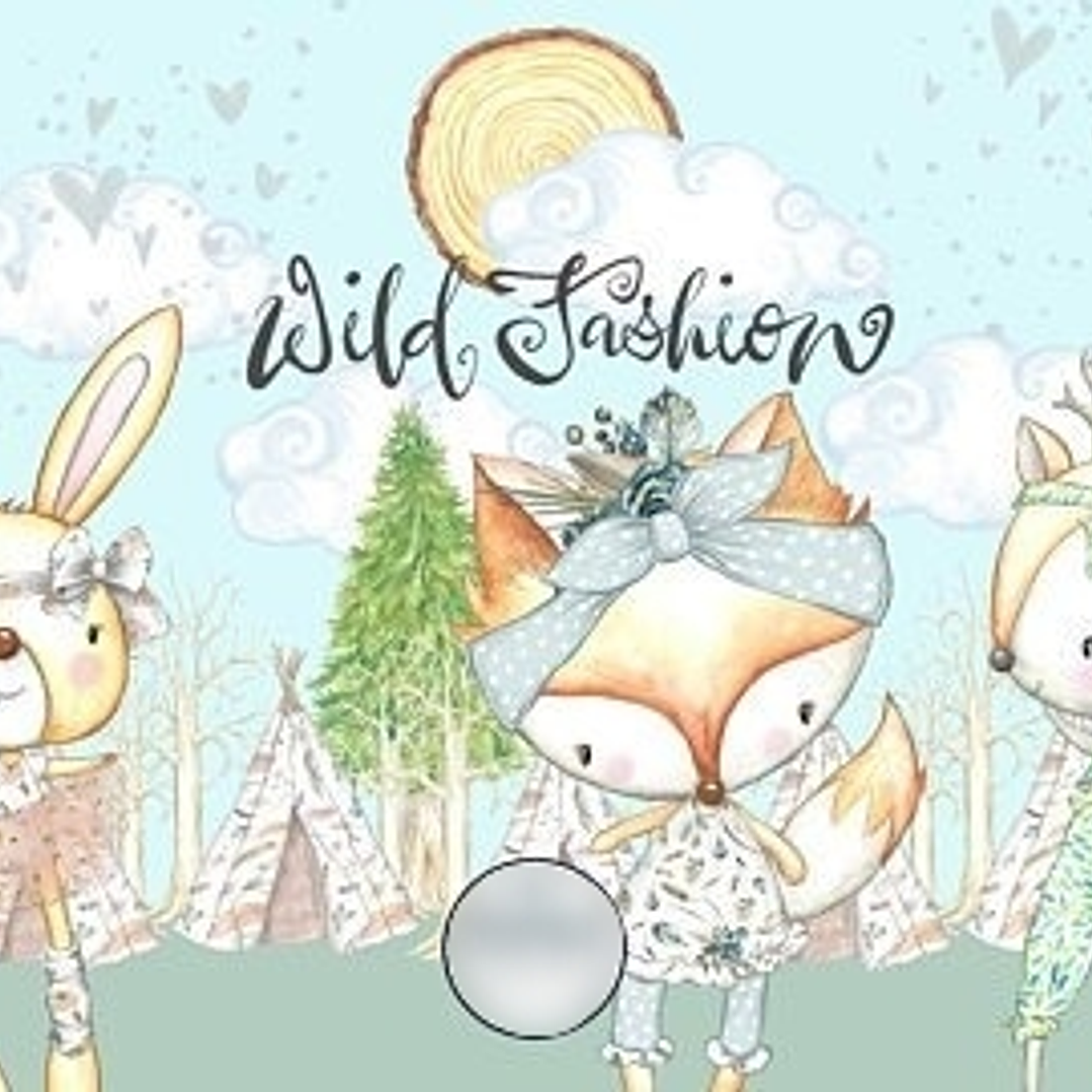 Kit Digital Moda Selvagem Animais  1