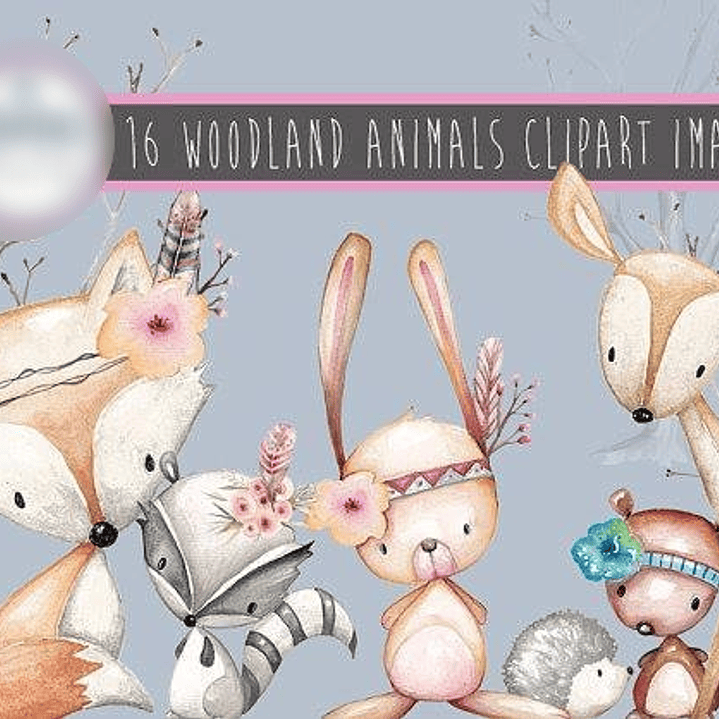 Kit Digital Animais da Floresta  1