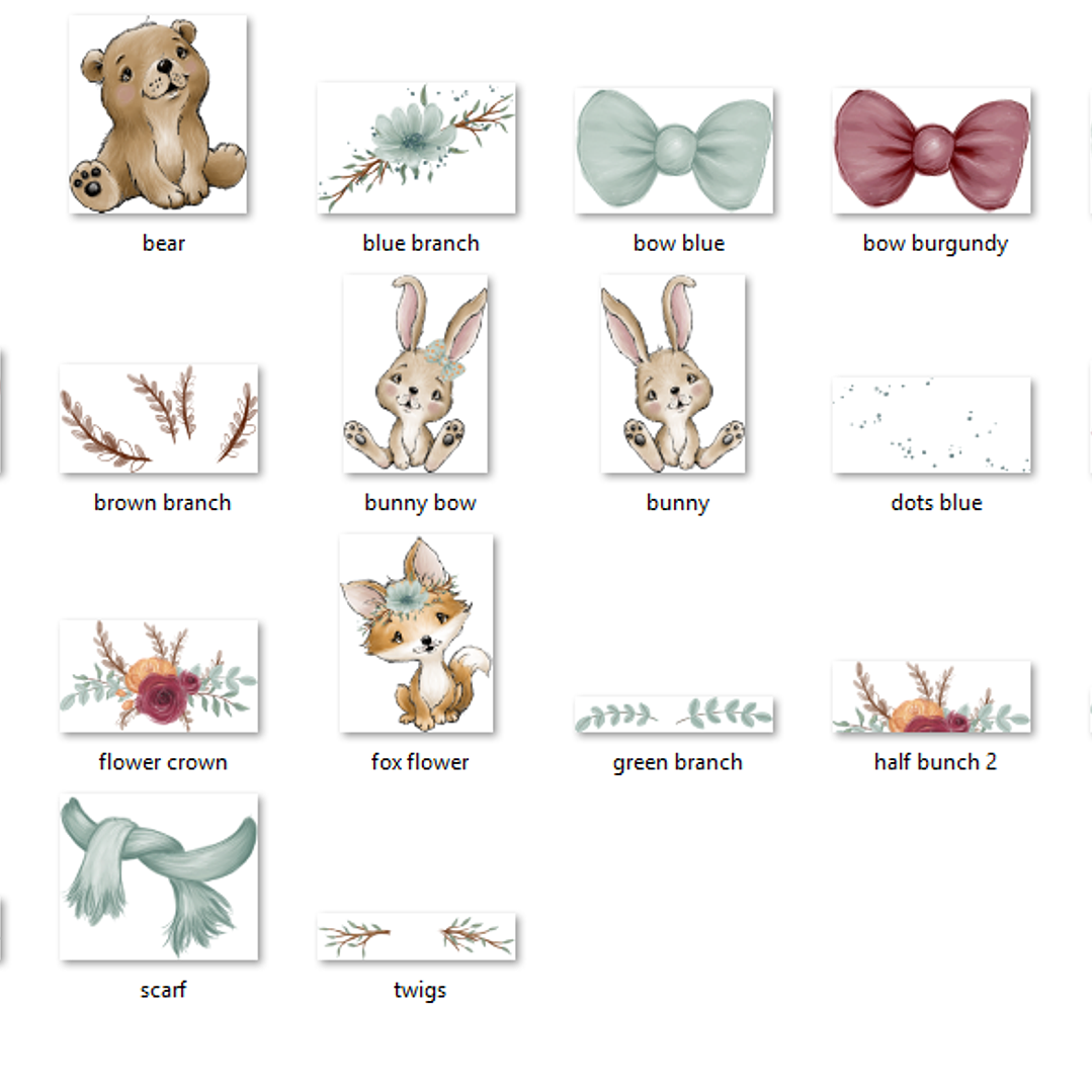 Kit Digital Bebês da Floresta  2