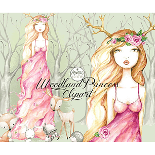 Kit Digital Princesa na Floresta 