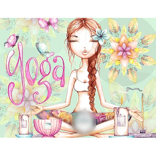 Kit Digital Menina Yoga 