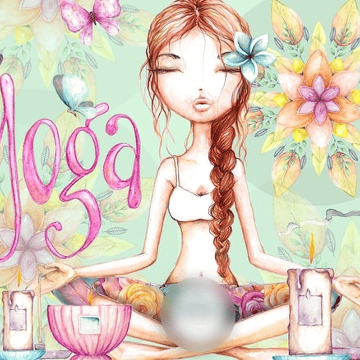 Kit Digital Menina Yoga  1