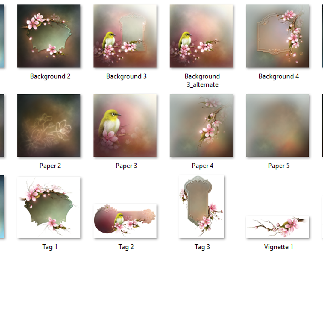 Kit Digital  Flores de Cerejeira 2