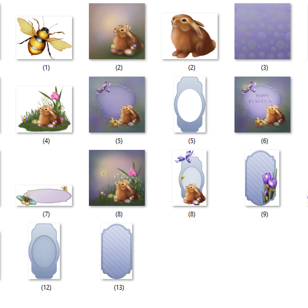 Kit Digital Coelhinho da Páscoa 2