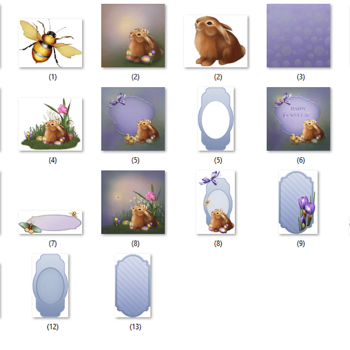 Kit Digital Coelhinho da Páscoa 2