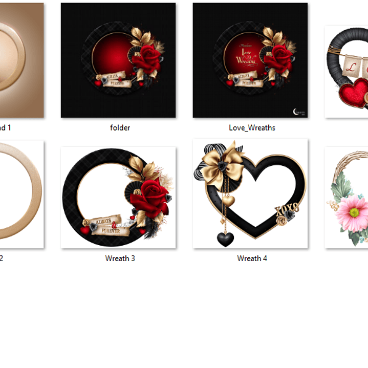 Kit Digital Molduras de Rosas  2