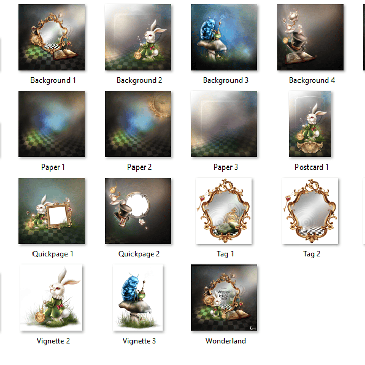 Kit Digital O País das Maravilhas no Espelho 2