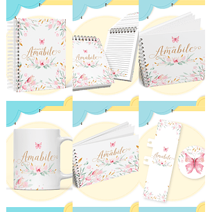 Arquivo Encadernação Baby Jardim Floral Delicado
