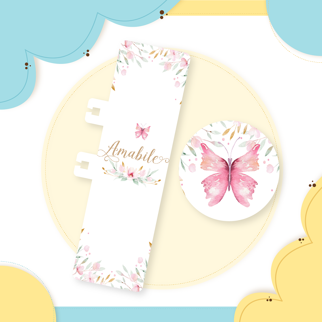 Arquivo Encadernação Baby Jardim Floral Delicado 4