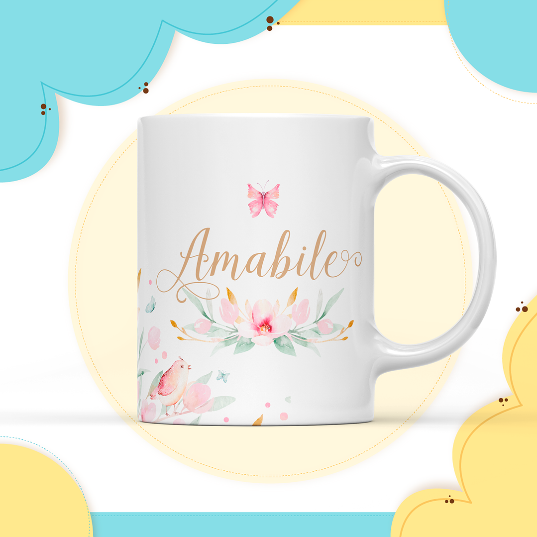 Arquivo Encadernação Baby Jardim Floral Delicado 5