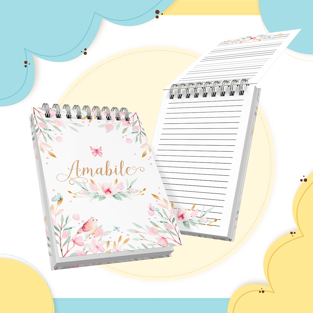 Arquivo Encadernação Baby Jardim Floral Delicado 6