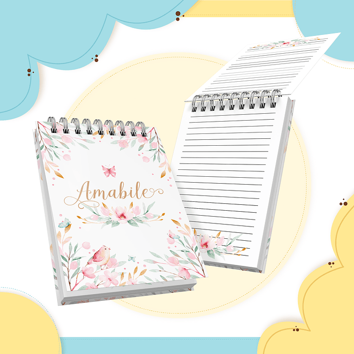 Arquivo Encadernação Baby Jardim Floral Delicado 6