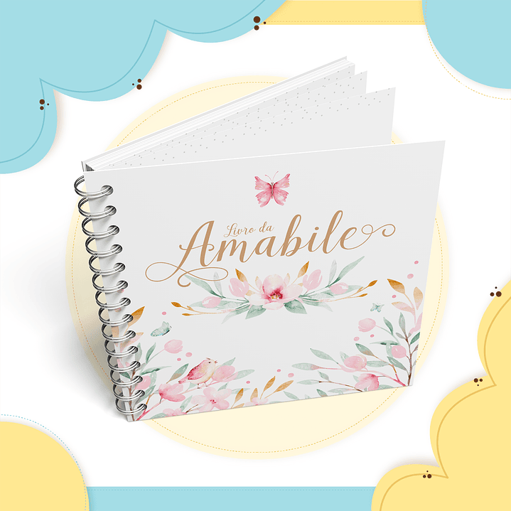 Arquivo Encadernação Baby Jardim Floral Delicado 7