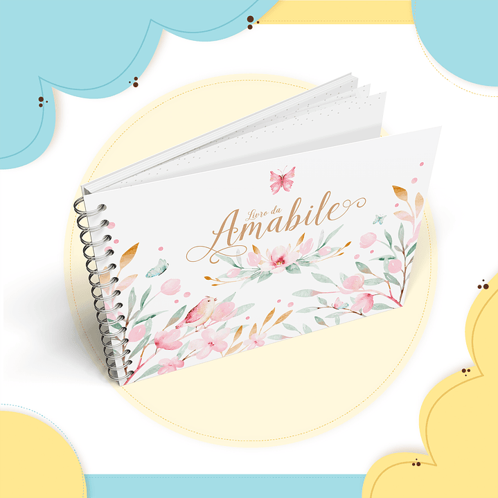 Arquivo Encadernação Baby Jardim Floral Delicado 8