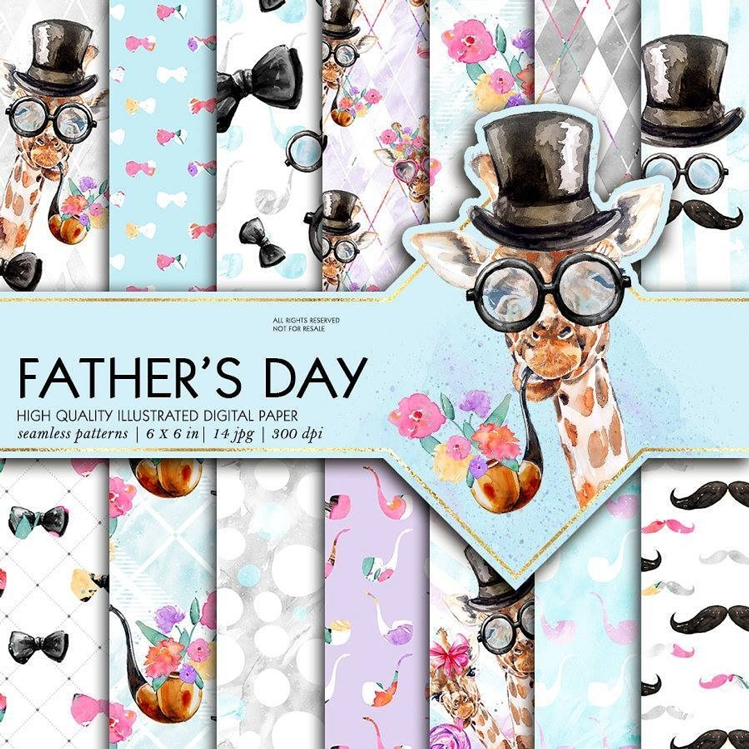 Kit Digital Papéis Dia dos Pais  1