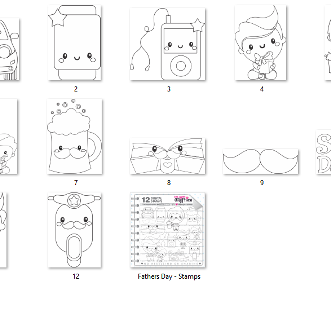 Kit Digital Papéis Dia dos Pais  2