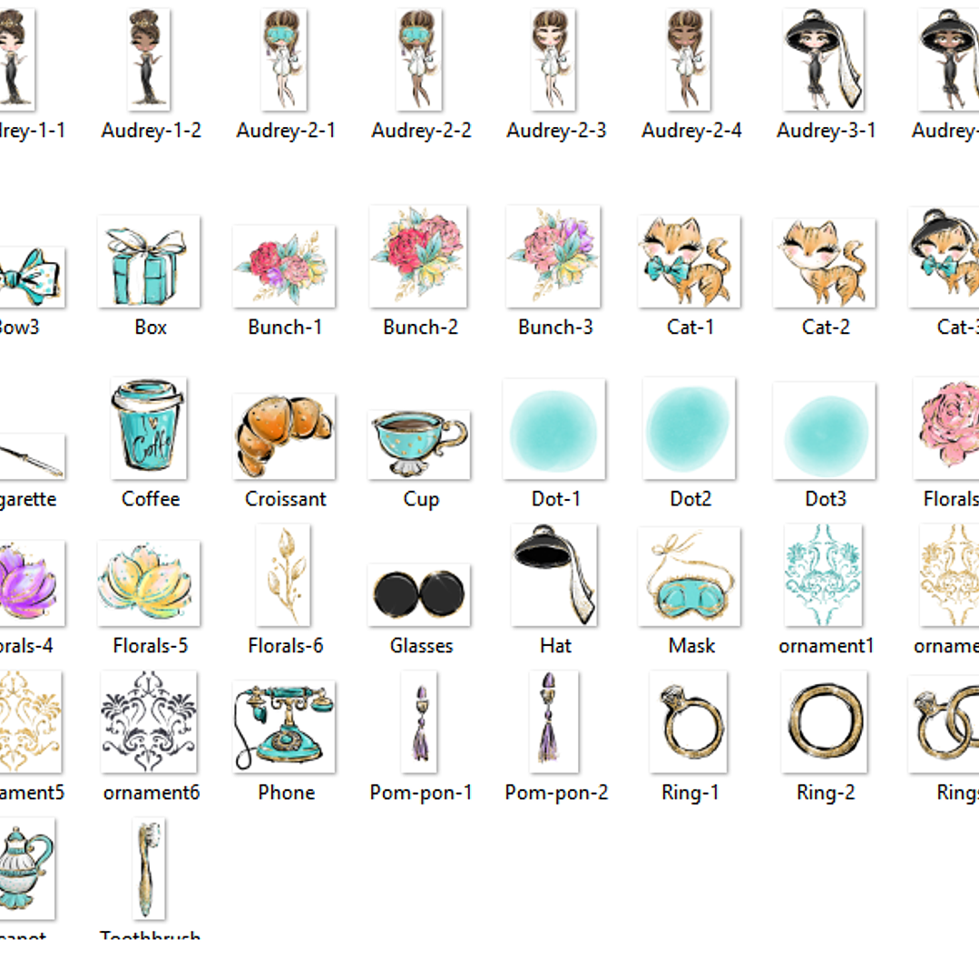 Kit Digital Café da Manhã Chique   2