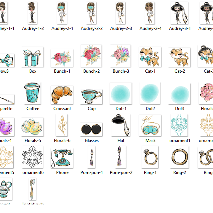 Kit Digital Café da Manhã Chique   2