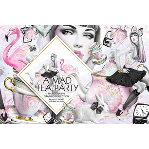 Kit Digital Uma Festa de Chá Maluca