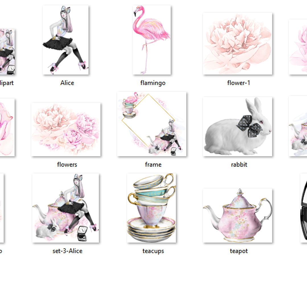 Kit Digital Uma Festa de Chá Maluca 2