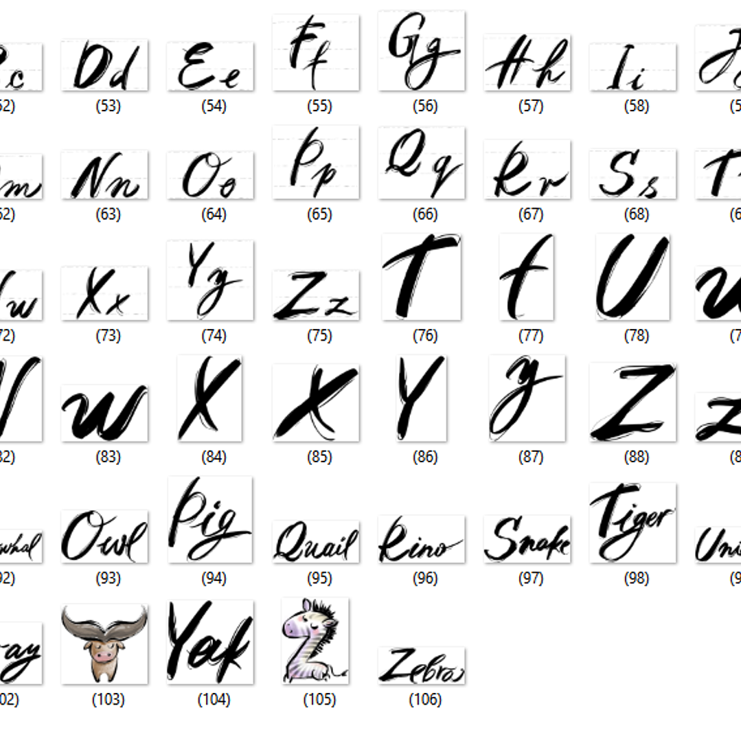 Kit Digital Alfabeto de Animais  3