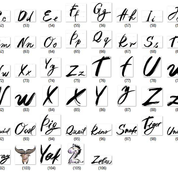 Kit Digital Alfabeto de Animais  3