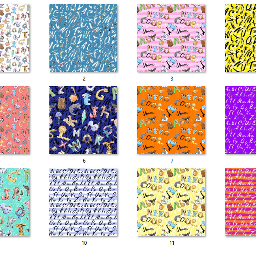 Kit Digital Papéis Alfabeto Animais  2