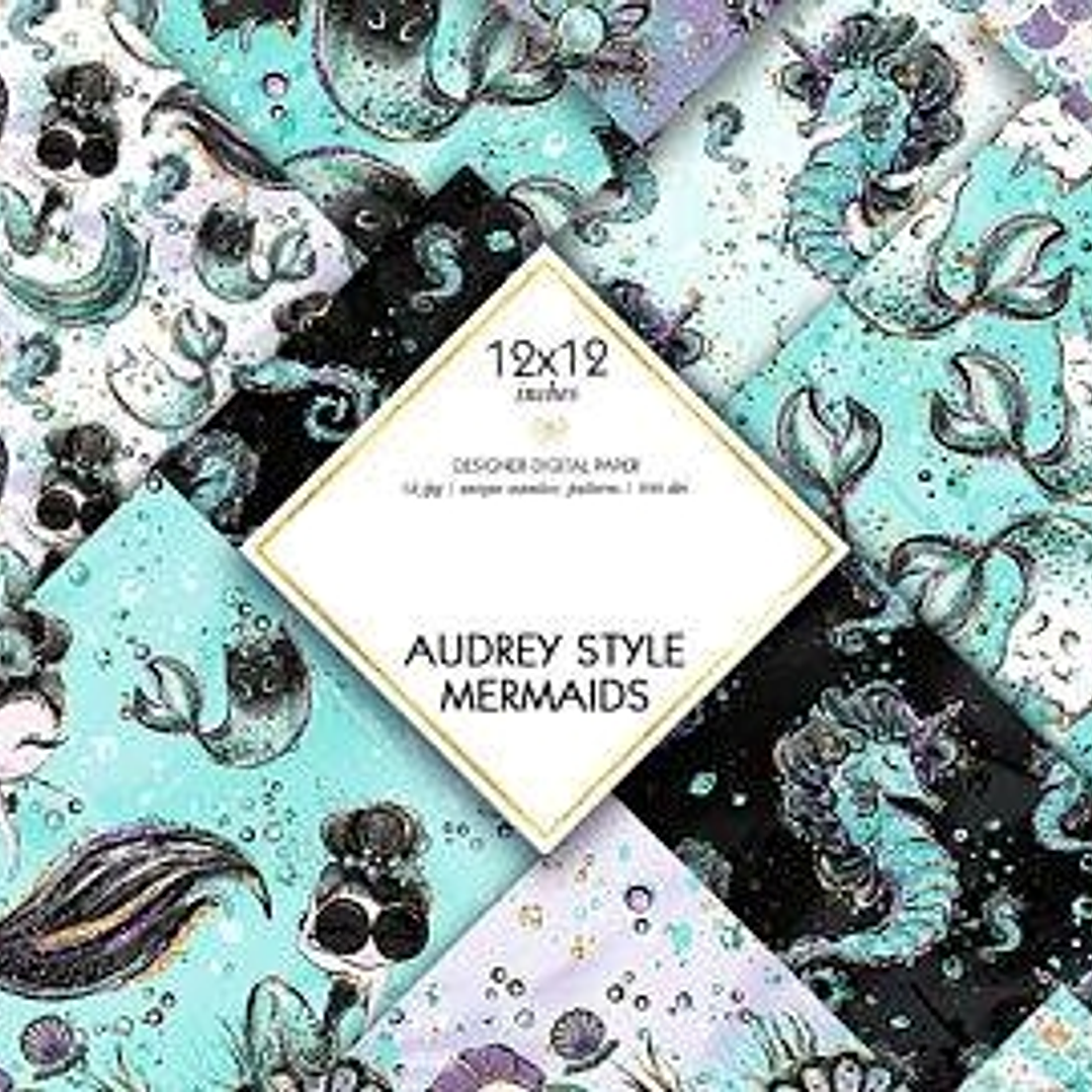 Kit Digital Papéis Sereias  1