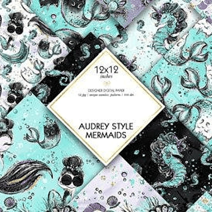 Kit Digital Papéis Sereias  1