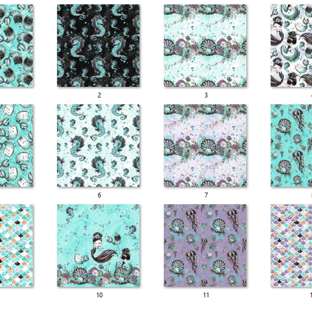 Kit Digital Papéis Sereias  2