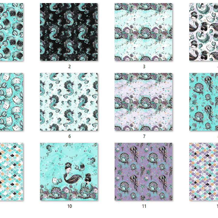 Kit Digital Papéis Sereias  2