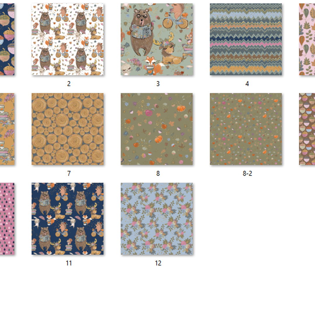 Kit Digital Papéis Contos de Outonos  2