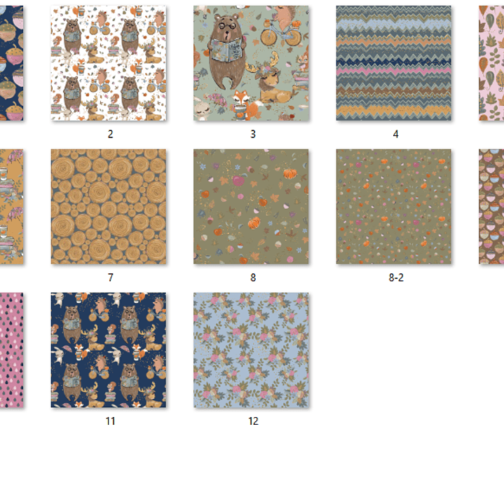 Kit Digital Papéis Contos de Outonos  2