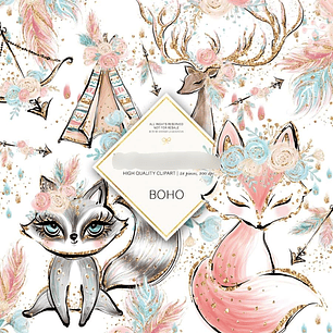 Kit Digital Boho 