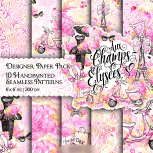 Kit Digital Papéis Paris 