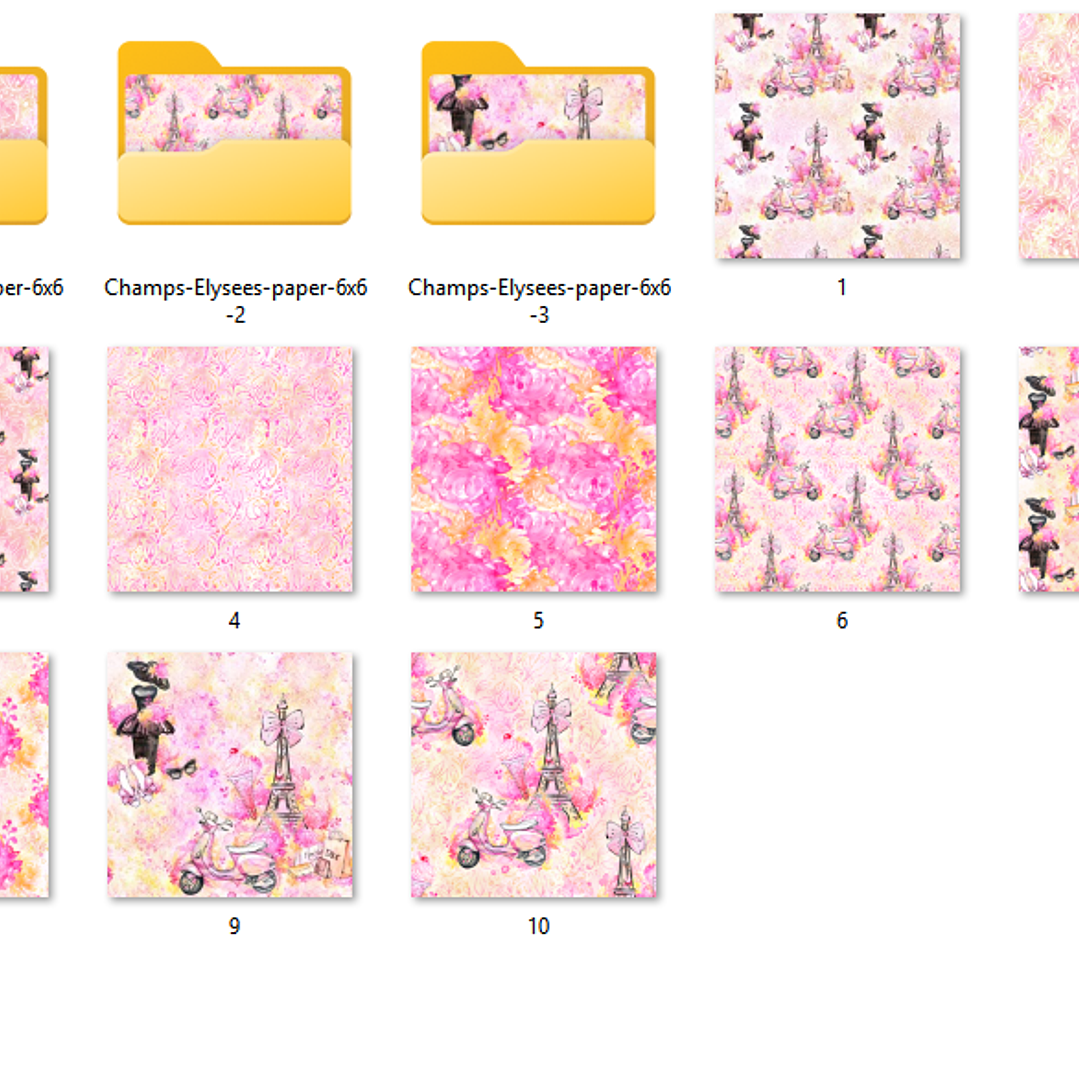 Kit Digital Papéis Paris  2