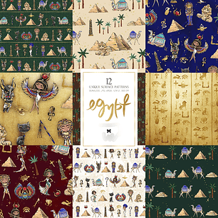 Kit Digital Papéis Egito