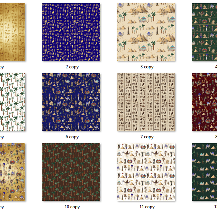 Kit Digital Papéis Egito 2