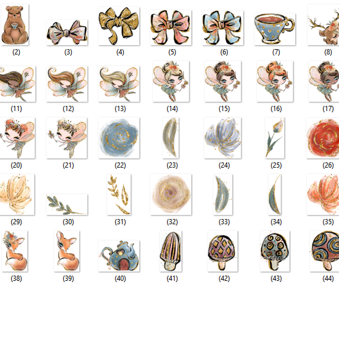 Kit Digital Fadas de Outono 2