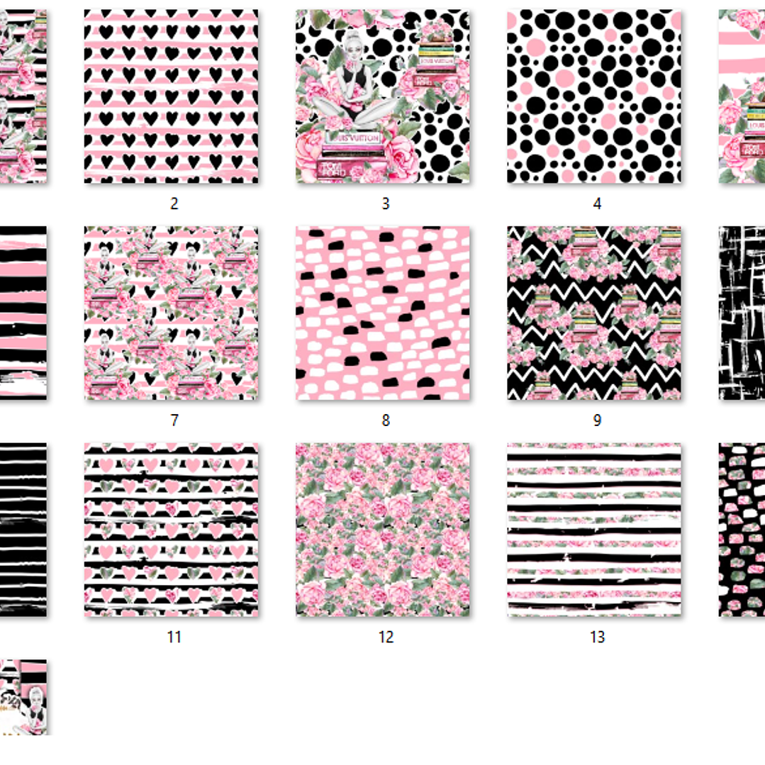 Kit Digital Papéis Fashion  2