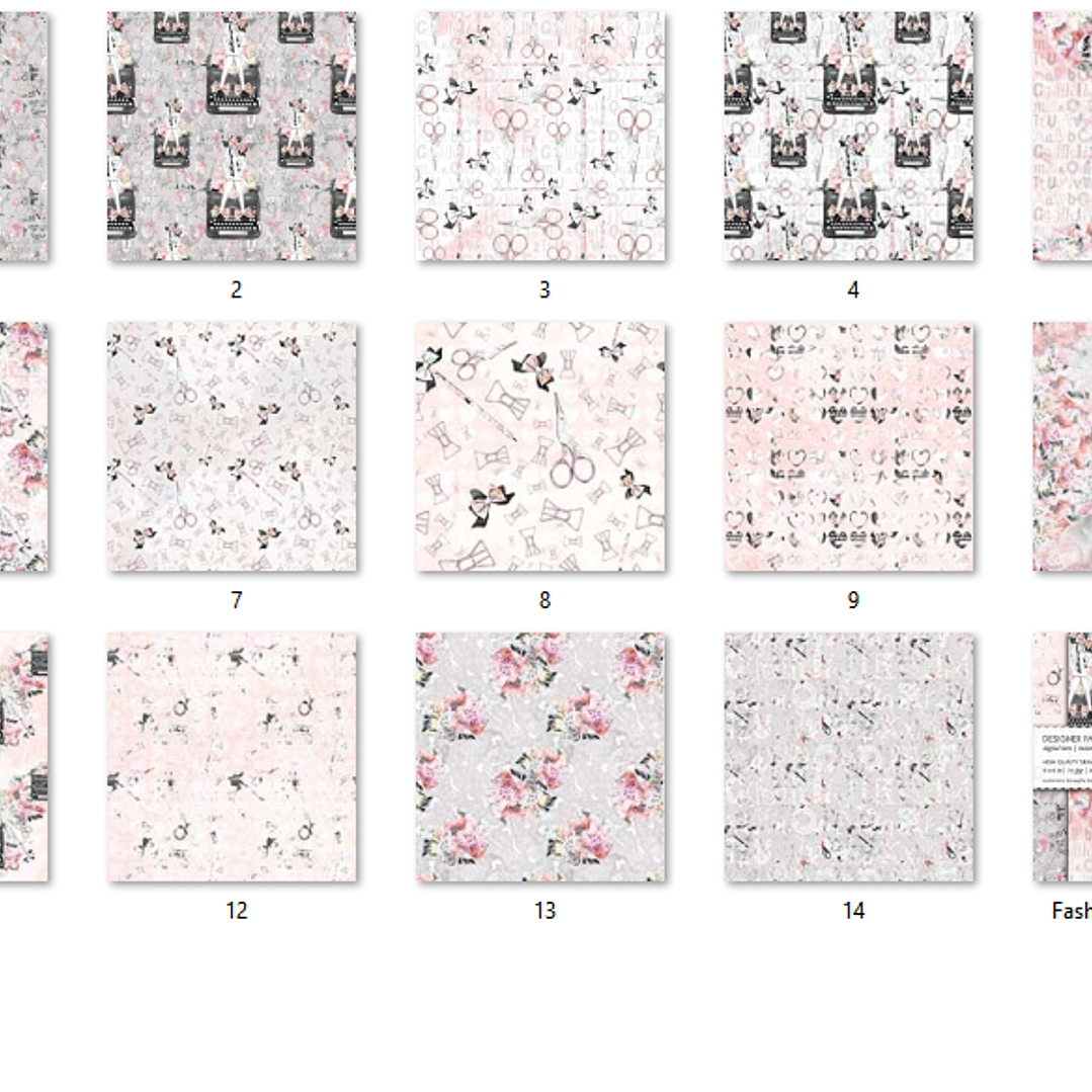 kit Digital Papéis Blogueira Fashion  2