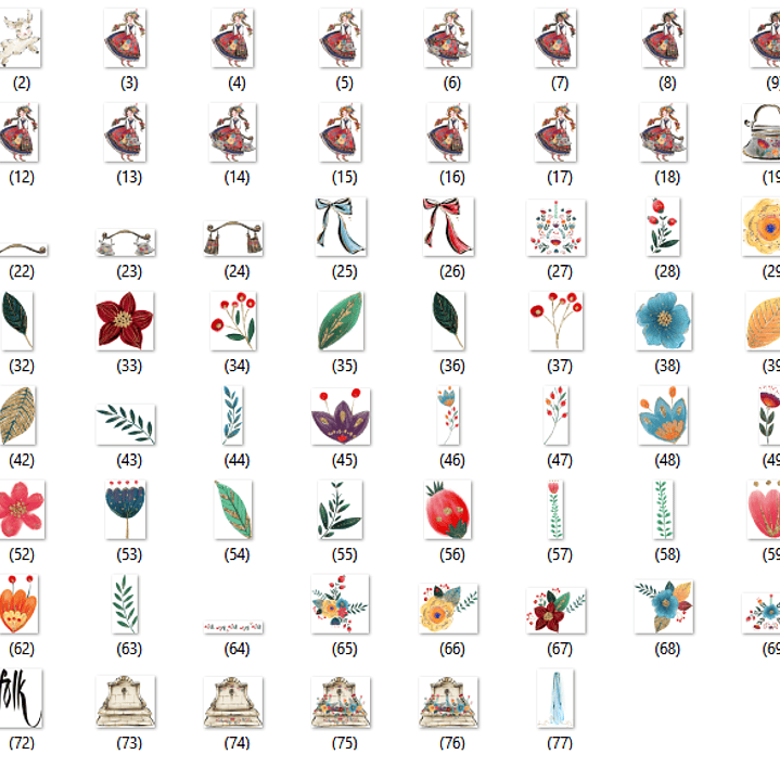 KIt Digital Floral  2