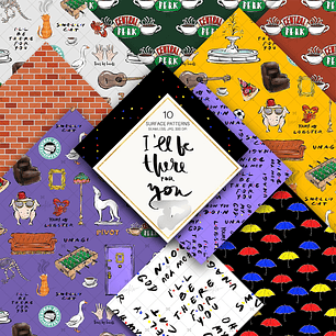 Kit Digital Papéis Friends 01 